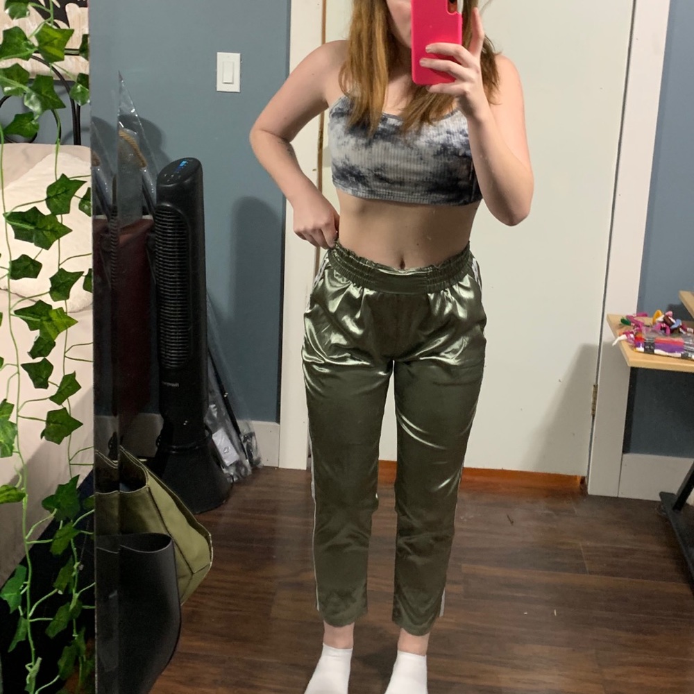 Satin joggers